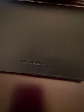 Dolce & Gabbana Black Leather Card Holder